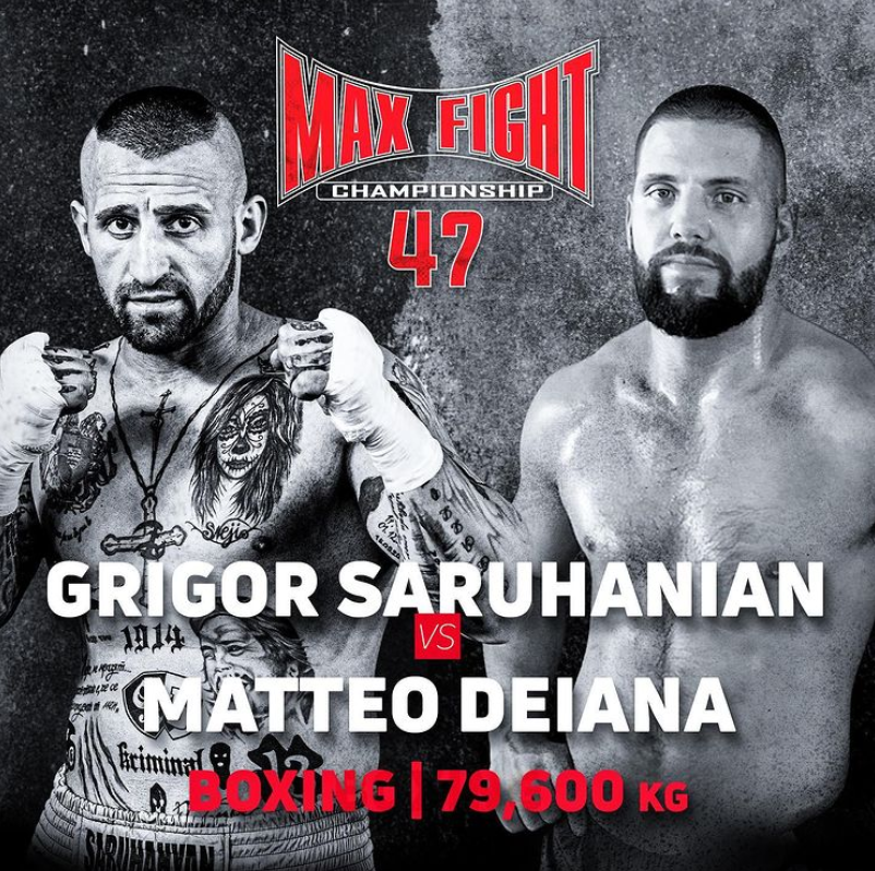 Григор Саруханян срещу Матео Деана на MAX FIGHT 47