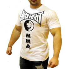 MAX FIGHT - MMA pitbull -short sleeves - white